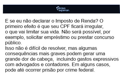 declarar renda